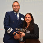 2023 Evelyn Saunders Memorial Cup winner, Niamh Woods, with British Airways Director of Flight Operations Simon Cheadle.